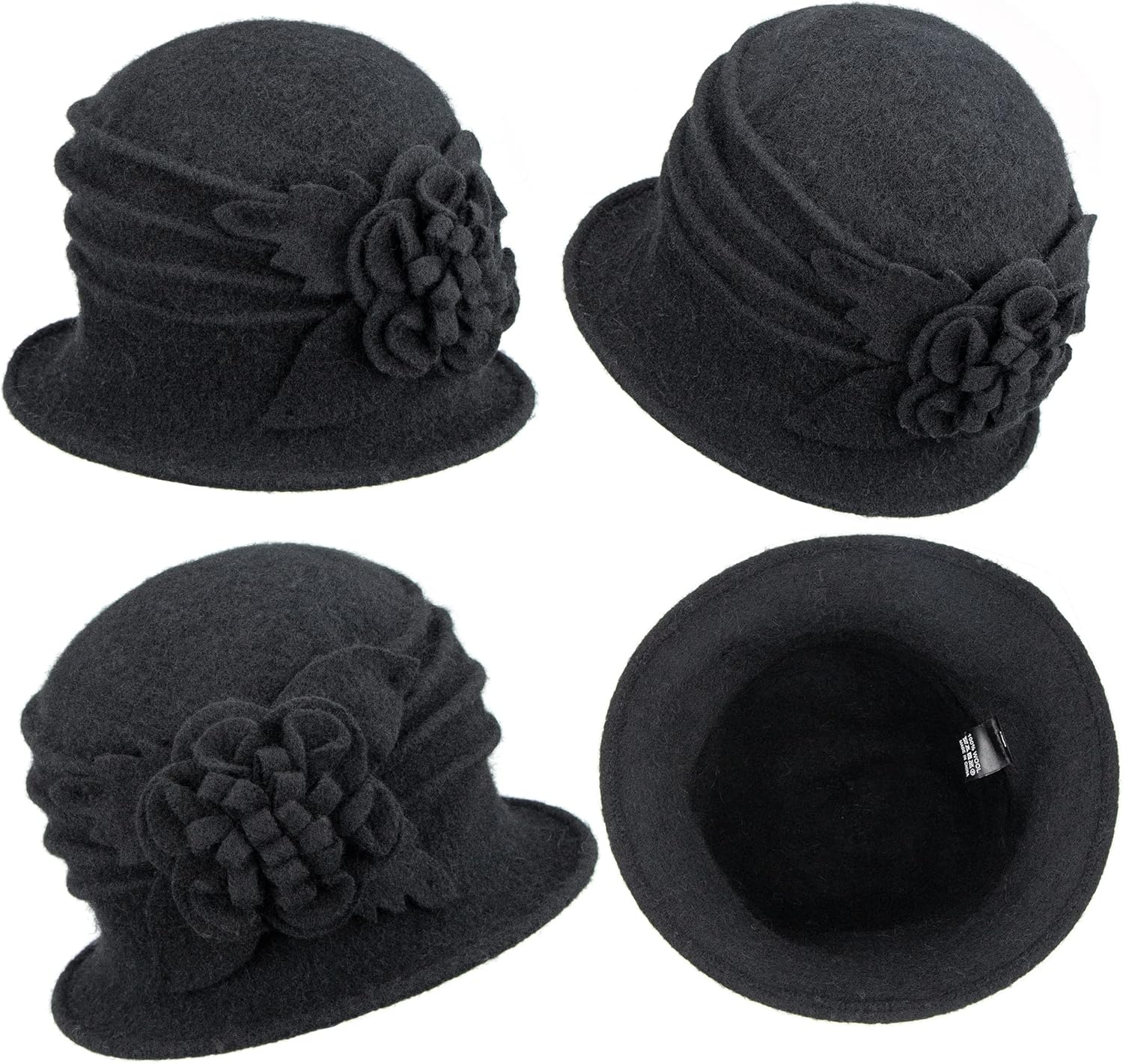 Vintage Winter Cloche Hat for Women